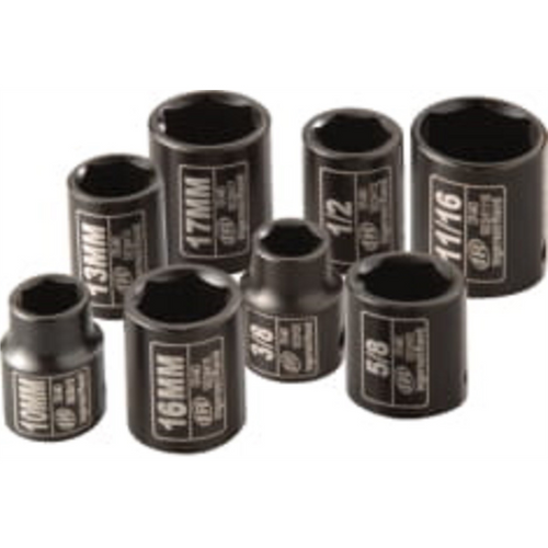 Ingersoll Rand 3/8" Drive Combo SAE and Metric Set, 8 Piece