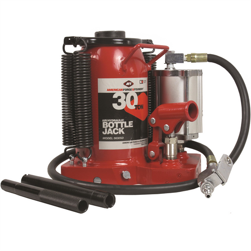 American Forge & Foundry AFF - Bottle Jack - 30 Ton Capacity - Air/Manual - SUPER DUTY