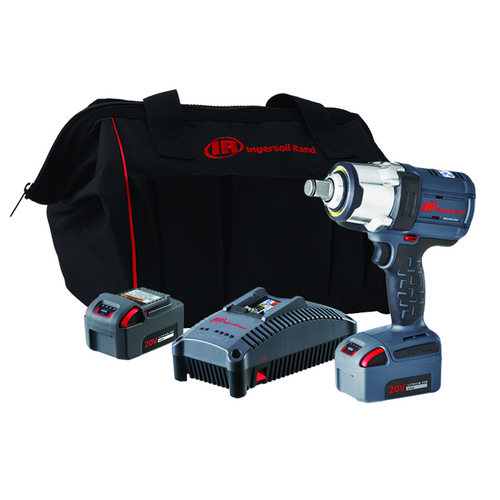 Ingersoll Rand 20V High-torque 3/4" Cordless Impact Wrench Kit, 1500 ft-lbs Nut-busting Torque, 2 Batteries and Charger Ingersoll Rand 20V High-torque 3/4" Cordless Impact Wrench Kit, 1500 ft-lbs Nut-busting Torque, 2 Batteries and Charger