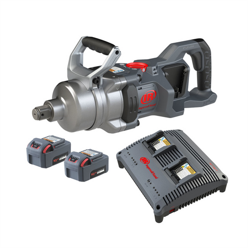 Ingersoll Rand 1 Inch 20V Cordless Impact Wrench 2 Battery Kit, 2600 ft-lb Torque, Friction Ring-Thru-hole Retainer, D-Handle