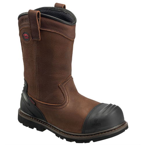 Avenger Hammer Wellington Series - Men's Boots - Carbon Nano-Fiber Toe - IC|EH|SR|PR - Brown/Black - Size: 11XXW
