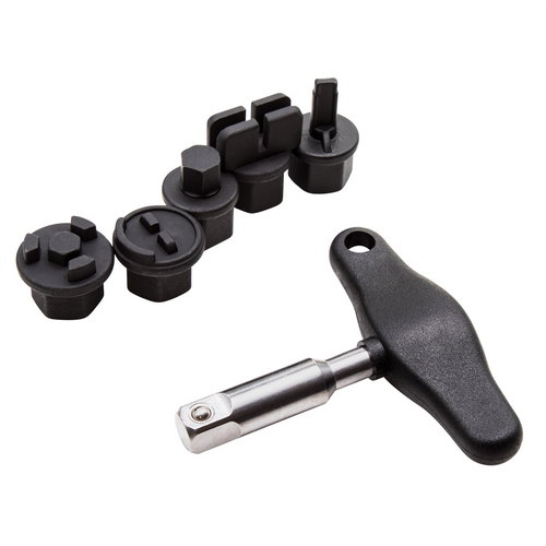 J S Products 6-Piece Oil Drain Plug Wrench Kit