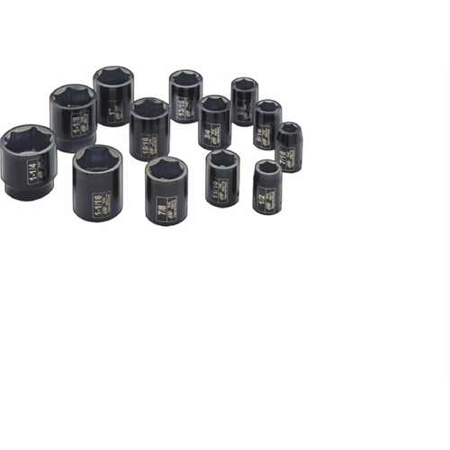 Ingersoll Rand 1/2" Drive Hex SAE Impact Socket Set, 13-Piece Ingersoll Rand 1/2" Drive Hex SAE Impact Socket Set, 13-Piece