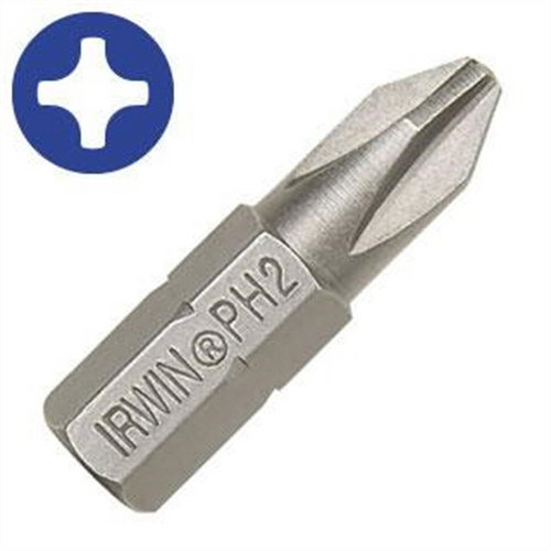 Irwin Industrial #1 Phil Insert Bit 1" 2pc