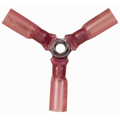 The Best Connection 22-18 3-WAY (Y) RED CS H.S. CONNECTOR 5 PCS