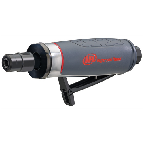 Ingersoll Rand Air Die Grinder, 1/4" and 6mm Collets, Burr, 25000 RPM, Rear Exhaust, 0.4 HP