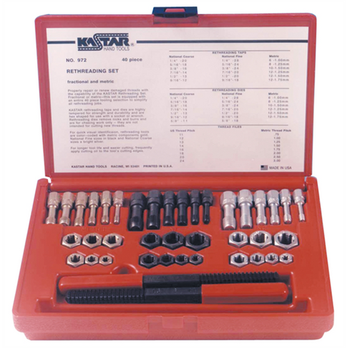 Lang Tools (Kastar) RETHREAD SET 40 PC