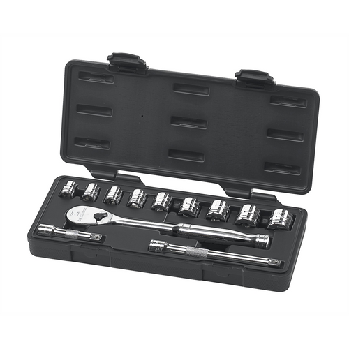 GearWrench 12 Piece 3/8 Inch Drive 6 Point Standard SAE Mechanics Tool Set