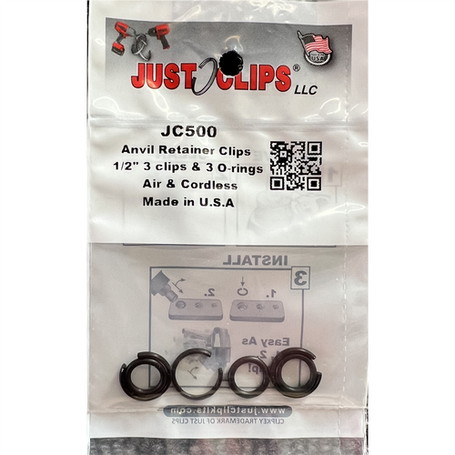 Just Clips 1/2 in. Drive Impact Wrench Anvil Retainer (Pack o Just Clips 1/2 in. Drive Impact Wrench Anvil Retainer (Pack o