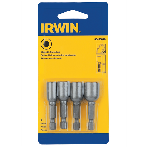 Irwin Industrial 4 PC. MAGNETIC NUT SETTER SET Irwin Industrial 4 PC. MAGNETIC NUT SETTER SET
