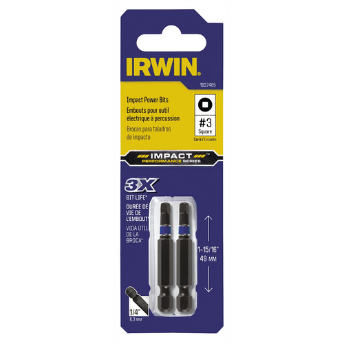 Irwin Industrial Impact Bit Phillips #3 Square