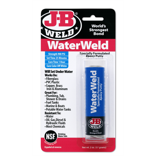 J B Weld J-B Weld 8277 WaterWeld Epoxy Putty Stick - 2 oz. Off White J B Weld J-B Weld 8277 WaterWeld Epoxy Putty Stick - 2 oz. Off White