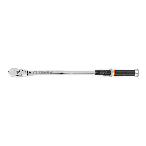 GearWrench 1/2 Inch Drive 120XP Flex Head Micrometer Torque Wrench 30-250 ft/lbs. GearWrench 1/2 Inch Drive 120XP Flex Head Micrometer Torque Wrench 30-250 ft/lbs.