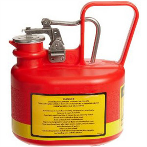 Justrite Mfg. Co. 1/2 Gallon Oval N/M Safety Can Justrite Mfg. Co. 1/2 Gallon Oval N/M Safety Can