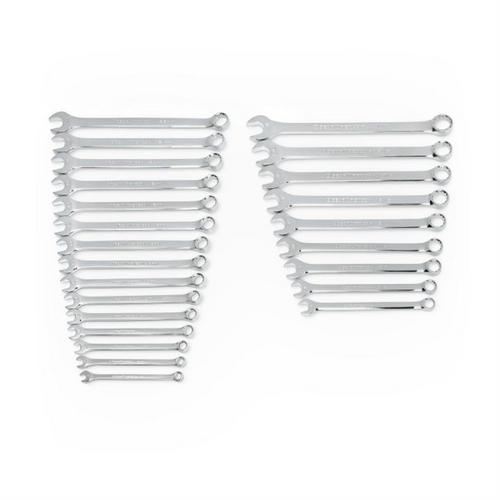 GearWrench 24 Piece 12 Point Long Pattern Combination SAE/Metric Wrench Set