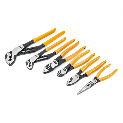 GearWrench 6 Piece PITBULL Dipped Handle Mixed Plier Set GearWrench 6 Piece PITBULL Dipped Handle Mixed Plier Set