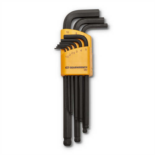 GearWrench 9 Piece Metric Ball End Long Arm Hex Key Set GearWrench 9 Piece Metric Ball End Long Arm Hex Key Set