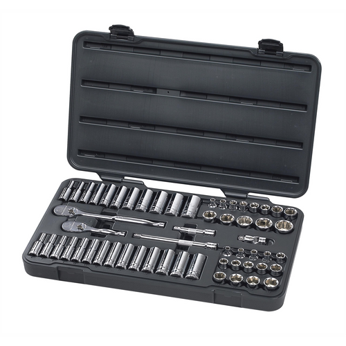 GearWrench 57 Piece 3/8 Inch Drive 6 Point Standard & Deep SAE/Metric Mechanics Tool Set GearWrench 57 Piece 3/8 Inch Drive 6 Point Standard & Deep SAE/Metric Mechanics Tool Set
