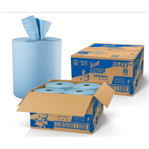 Kimberly Clark Center Pull Towels, Blue, 4 Rolls/Case, 200 Towels/Roll, 800 Towels/Case Kimberly Clark Center Pull Towels, Blue, 4 Rolls/Case, 200 Towels/Roll, 800 Towels/Case