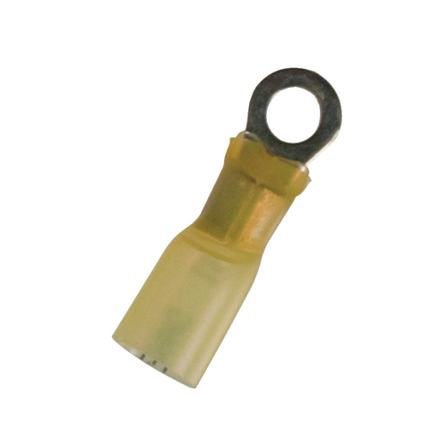 The Best Connection 12-10 3/8 IN  YELLOW CS HEAT SHRINK RING 4 PCS