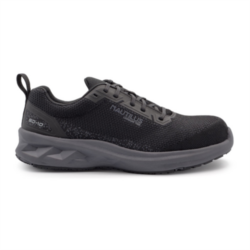 Nautilus Nautilus Safety Footwear - SPRINGWATER SD10 - Men's Low Top Shoe - CT|SD|SF|SR - Black / Grey - Size: 12 - 2E - (Extra Wide)