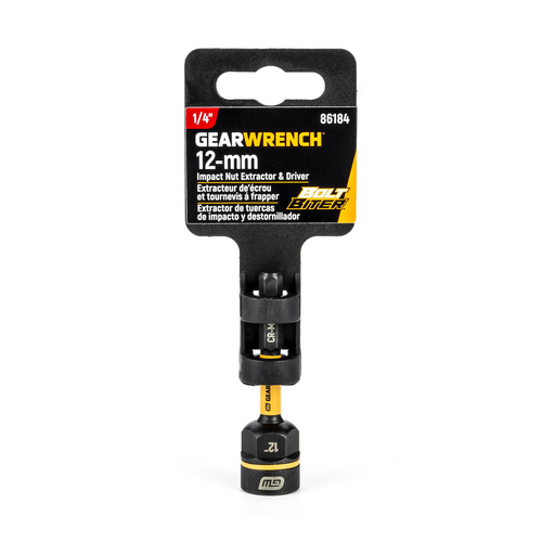 GearWrench 1/4"DR BOLT BITER NUT DRIVER -12MM GearWrench 1/4"DR BOLT BITER NUT DRIVER -12MM