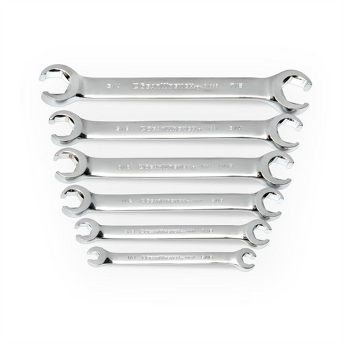 GearWrench 6 Piece Flare Nut SAE Wrench Set GearWrench 6 Piece Flare Nut SAE Wrench Set