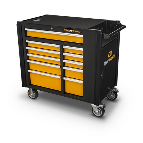 GearWrench 42 Inch 11 Drawer Black & Orange Mobile Work Station