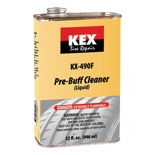 KEX Tire Repair Pre-Buff Cleaner, (Flammable) 32 ounce can KEX Tire Repair Pre-Buff Cleaner, (Flammable) 32 ounce can