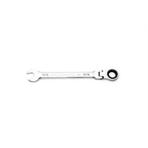 GearWrench 13/16 Inch 90-Tooth 12 Point Flex Head Ratcheting Combination Wrench