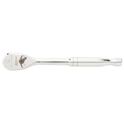GearWrench 1/4 Inch Drive 120XP Full Polish Chrome Teardrop Ratchet