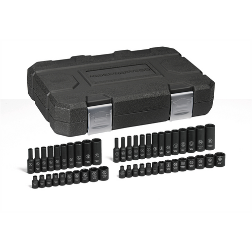 GearWrench 48 Piece 1/4 Inch Drive 6 Point Standard & Deep Impact SAE/Metric Socket Set
