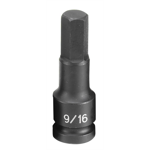 Grey Pneumatic SOC 9/16 1/2D IMP HEX