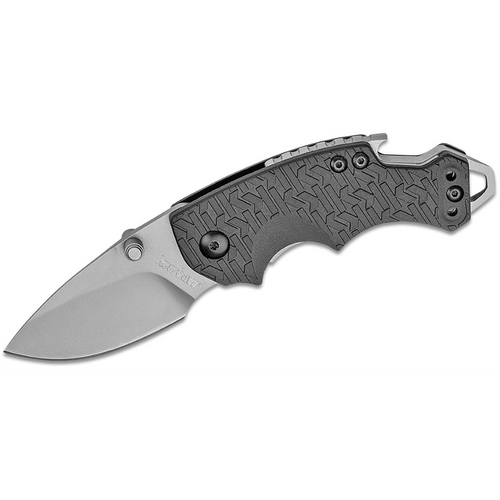 Kershaw Shuffle Multifunction Manual Open Inset Liner Lock Drop Point Blade EDC Folding Pocket Knife - Black