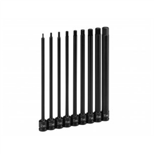 Grey Pneumatic 1/4" Dr. 7 Pc. 6" Length Metric Hex Driver Set Grey Pneumatic 1/4" Dr. 7 Pc. 6" Length Metric Hex Driver Set