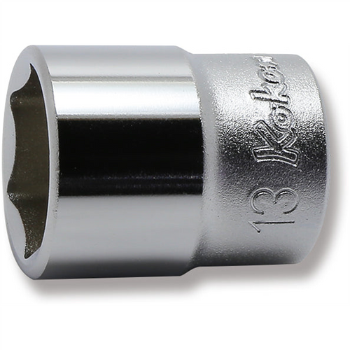 Ko-ken USA 2400M-13 1/4 Sq. Dr. Socket 13mm 6 point Length 22mm
