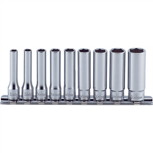 Ko-ken USA RS2300A/9 1/4 Sq. Dr. Socket set  3/16-1/2 6 point   9 pieces