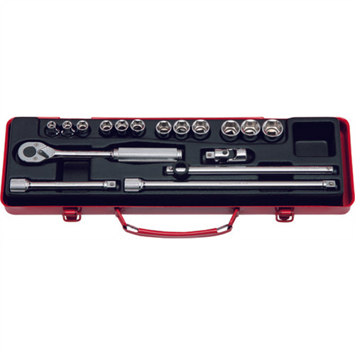 Ko-ken USA 3250M 3/8 Sq. Dr. 17 Piece 6-Point Metric Socket set  7-19mm