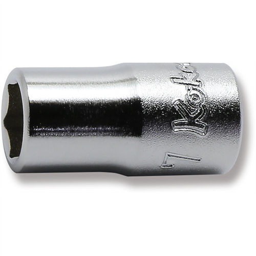 Ko-ken USA 2400M-7 1/4 Sq. Dr. Socket 7mm 6 point Length 22mm