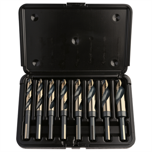 KnKut KnKut 8 Piece Step Point 1/2" Reduced Shank Drill Bit Set 9/16"-1" by 16ths