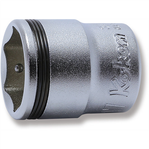 Ko-ken USA 3/8 Sq. Dr. Socket 17mm Nut Grip Length 28mm