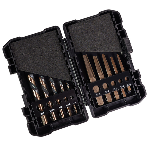 KnKut KnKut 10 Piece Left Hand Screw Machine Drill & Square Extractor Set KnKut KnKut 10 Piece Left Hand Screw Machine Drill & Square Extractor Set
