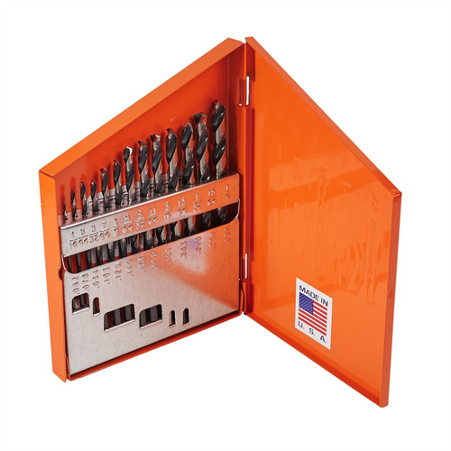KnKut KnKut 13 Piece Jobber Length Drill Bit Set 1/16"-1/4" by 64ths