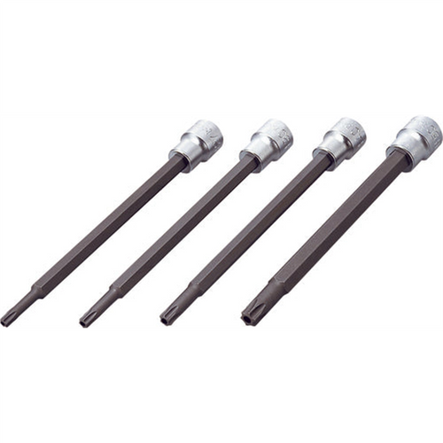 Ko-ken USA 3247 3/8 Sq. Dr. 4 Piece Tamper-Resistant TORX&Acirc;&reg; Bit Socket set T27H-T50H