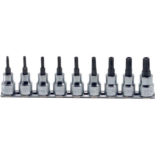 Ko-ken USA RS3025/9-IPR 3/8 Sq. Dr. 9 Piece Tamper-Resistant TORXplus&Acirc;&reg; Bit Socket set  10IPR-50IPR
