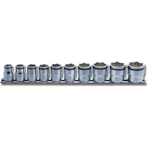 Ko-ken USA 3/8 Sq. Dr. Socket set 10mm-22mm Nut Grip 250mm 10 pieces