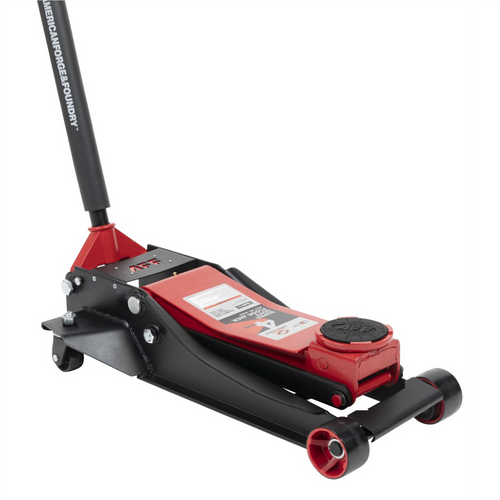 American Forge & Foundry AFF - Service Jack - 4 Ton Capacity - Lightning Lift - Short Chassis - 2 pc Handle - 4.1" Min H to 20.5" Max H - SUPER DUTY