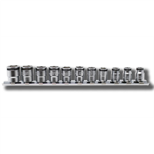 Ko-ken USA 1/4 Sq. Dr. Short NUT GRIP Socket Set, 5-14mm - 11 pieces - RS2450MS/11