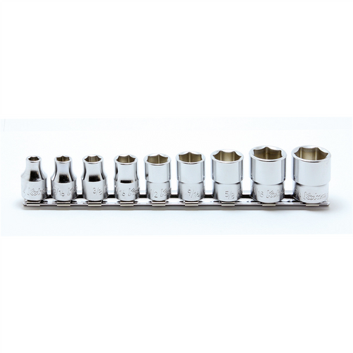 Ko-ken USA 3/8 Sq. Dr. Socket set 1/4-3/4 12 point 200mm 9 pieces