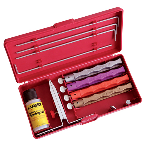 Lansky Sharpeners Diamond Deluxe 4-Stone Knife Sharpener Kit Lansky Sharpeners Diamond Deluxe 4-Stone Knife Sharpener Kit